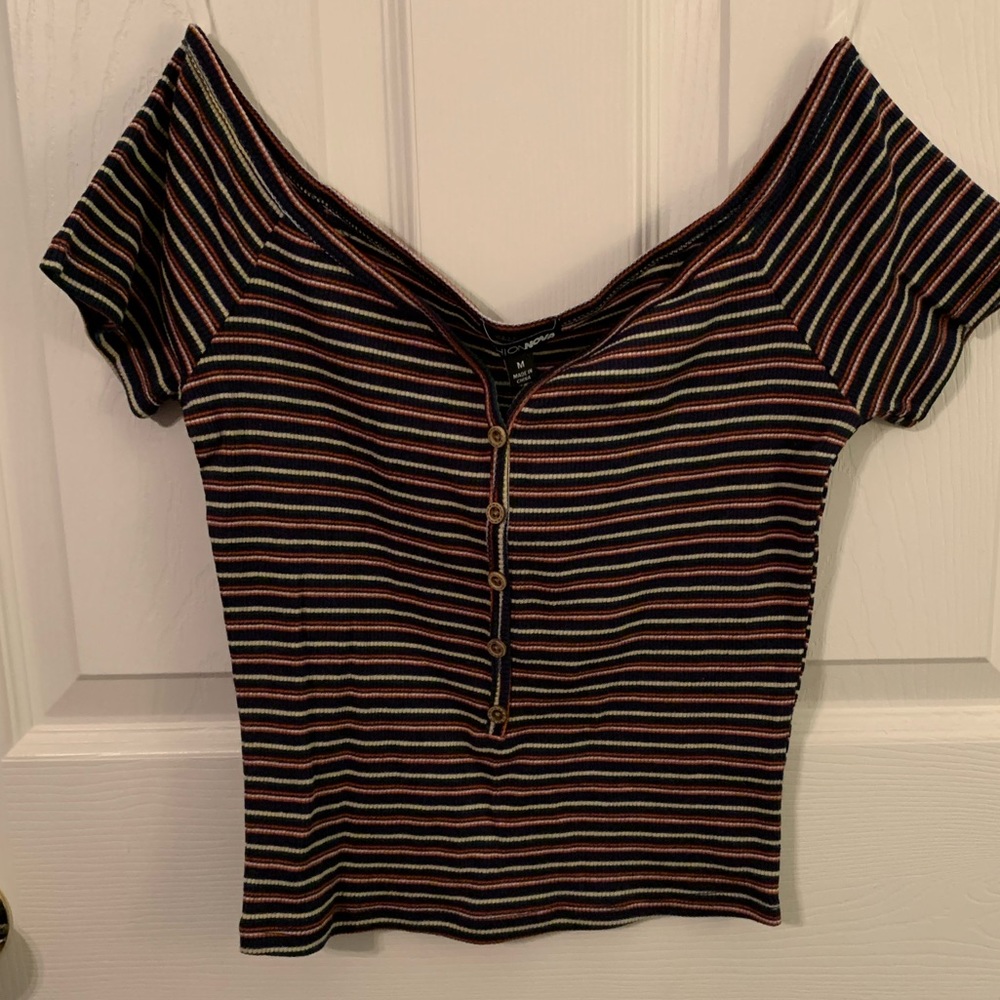 Fashion Nova off the shoulder crop top size M